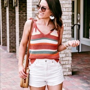 Madewell Multi-Color Sweater Tank. Never worn.